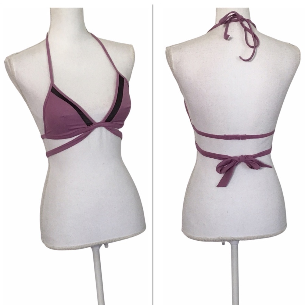 Victoria’s Secret PINK Lavender Double Tie Bikini Top Size Extra Small